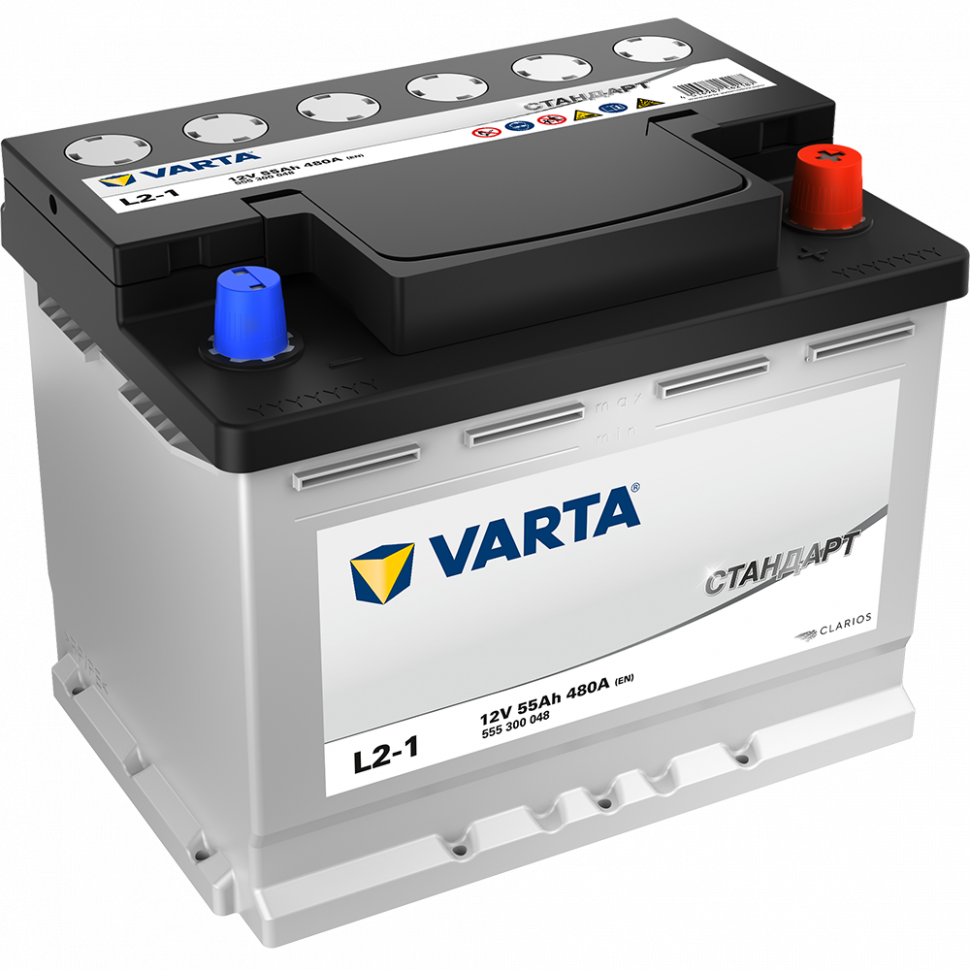VARTA Стандарт 6СТ-55.0 555300048  L2-1