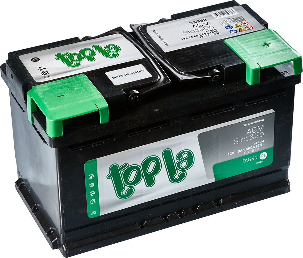 TOPLA AGM Stop&Go TAG80 L4 AGM