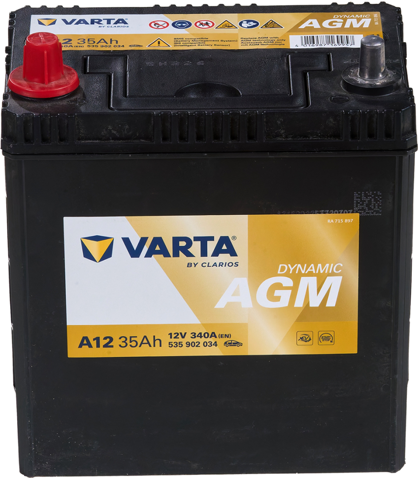 VARTA Dynamic AGM 535 902 034 A12			