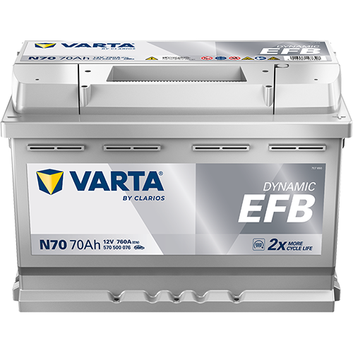 VARTA Dynamic EFB 570 500 076 N70