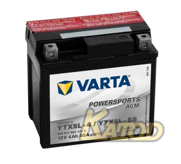 VARTA Powersports AGM 504 012 003 A514