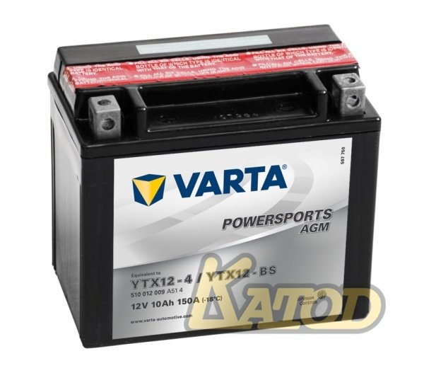 VARTA Powersports AGM 510 012 009 A514