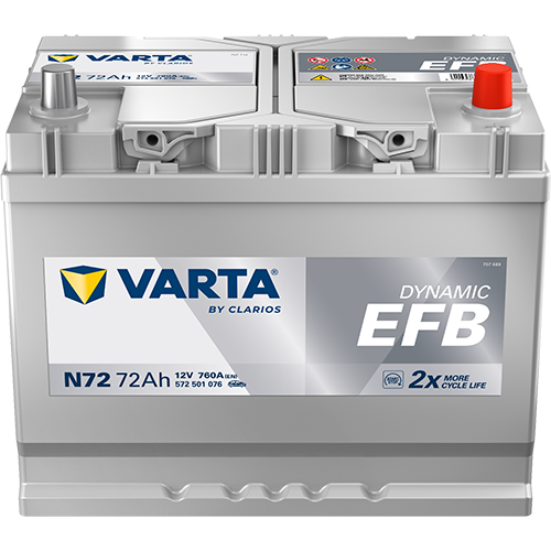 VARTA Dynamic EFB 572 501 076 N72